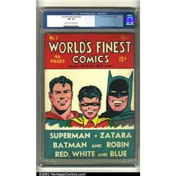 World's Finest Comics #2 (DC, 1941) CGC FN+ 6.5 Light tan to off-white pages. Don't be looking fo...