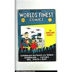 World's Finest Comics #5 (DC, 1942) Condition: Apparent GD/VG  Here is a solid, unslabbed Golden...