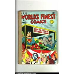 World's Finest Comics #8 Pop Hollinger Copy (DC, 1942) GD  Pop Hollinger was the very first comic...