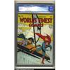 Image 1 : Worlds Finest Comics #12 (DC, 1943) CGC VF+ 8.5 Off-white pages. A huge, squarebound giant with c...