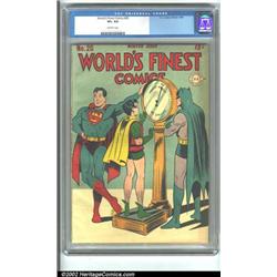 World's Finest Comics #20 (DC, 1945) CGC VF+ 8.5 Off-white pages. Ha ha, Superman, you funny! You...