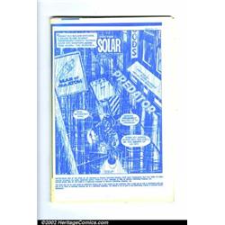 Doctor Solar #32 (Gold Key, 1982). As the unpublished printer's proof blue line copy, this is the...