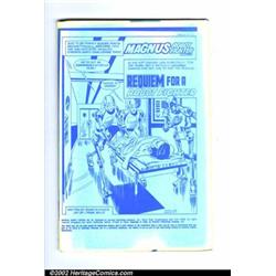 Magnus Robot Fighter #47 (Gold Key, 1982). This is an unpublished blue line proof copy of Magnus,...