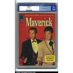 Maverick #16 (Dell, 1961) CGC NM 9.4 Cream to off-white pages. Roger Moore and Jack Kelly are fea...