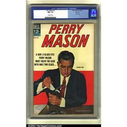 Perry Mason #1 File copy (Dell, 1964) CGC NM+ 9.6 Off-white pages. Raymond Burr is Perry Mason on...