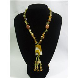 275CTW CITRINE NECKLACE; SIZE-20INCH