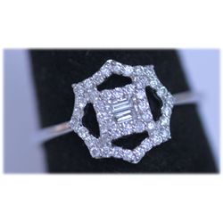 0.42 CTW 14K WHITE GOLD DIAMOND RING