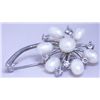 Image 1 : WHITE PEARL AND CZ BROACH