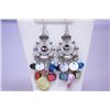 Image 1 : MULTICOLOR SEMIPRECIOUS STONE EARRINGS