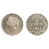 Image 1 : A GEM SPECIMEN-66 1881 FIVE CENTS SILVER.