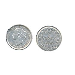 1888, Obverse port. #3.