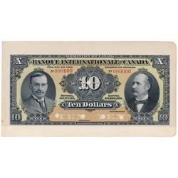 BANQUE INTERNATIONALE DU CANADA.