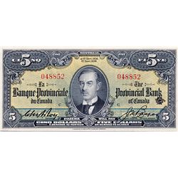 LA BANQUE PROVINCIALE DU CANADA.