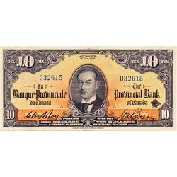 LA BANQUE PROVINCIALE DU CANADA.