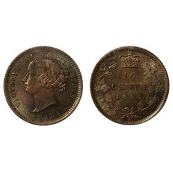 A NEAR GEM 1880-H TEN CENTS.