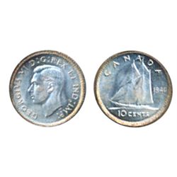 1940, Re-Punched ‘9’ in date.