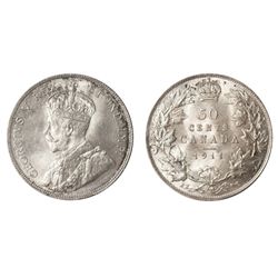 A NEAR GEM 1911 FIFTY CENTS PIECE.