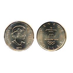 2010. $1.00 Olympic Logo.