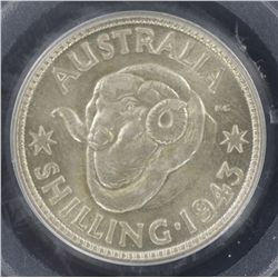 1943 Shilling MS64