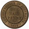 Image 1 : 1912 Halfpenny - KM22 - NGC MS65RB