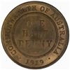 Image 1 : 1919 Halfpenny - KM22 - NGC MS66RB
