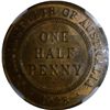 Image 1 : 1928 Halfpenny - KM22 - NGC MS63RB