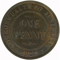 1920 .// Penny - KM23 - NGC AU58BN