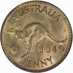 1949 Penny - KM43 - NGC MS64RB