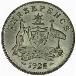1925 Threepence - KM24 - NGC MS64