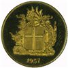 Image 2 : Iceland 1957 Proof Krona - KM12a - NGCPF66 Cameo