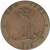 Image 2 : Liberia 1862/47 'Overdate' Cent - KM3 - NGC MS62BN