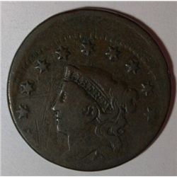 RARE MATRON HEAD LARGE CENT STRUCK OFF CENTER