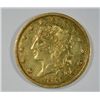 Image 1 : 1834 SMALL DATE $5 GOLD LIBERTY XF