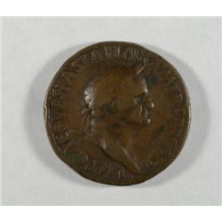 69 - 79 AD VESPASIAN SESTERTIUS AE BRONZE WEIGHT 20 GR. FINE VERY SCARCE