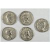 Image 1 : 5 UNATTRIBUTED ANCIENT SILVER ROMAN COINS