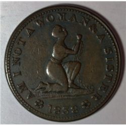 1838 HT-81 HARD TIMES SLAVE TOKEN XF