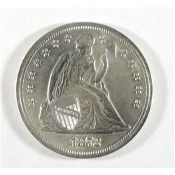 1872 WITH MOTTO SEATED LIBERTY DOLLAR GEM PROOF