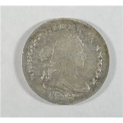1799/8 BUST DOLLAR AU RARE OVERDATE