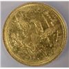 Image 3 : 1844-C $2.5O GOLD LIBERTY NCS AU DETAILS DAMAGED
