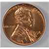 Image 2 : 1956-D LINCOLN CENT LINES UNDER 19 WDMM-001 ANACS MS-63 RED