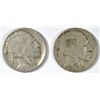 Image 1 : 2 FEATHER BUFFALO NICKELS 1915, & 1925 BOTH G/VG