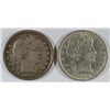 Image 1 : 1899 VF 35 & 1900 VF BARBER QUARTERS