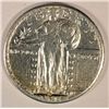 Image 1 : 1923-S  STANDING LIBERTY QUARTER,  AU-53 NICE, RARE DATE AND KEY TO THE SERIES