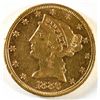 Image 1 : 1886 $5 GOLD LIBERTY AU PL