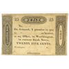 Image 1 : 18-- TWENTY FIVE CENT WORTHINGTON, OH NOTE