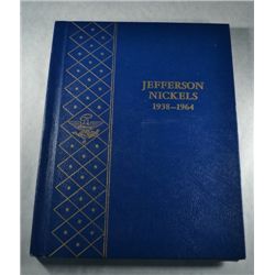 1938 THRU 1964 CIRCULATED JEFFERSON NICKEL SET, ORGANIZED IN ALBUM