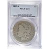 Image 1 : 1893-S MORGAN DOLLAR PCGS GOOD-04 THE KEY TON THE MORGAN DOLLAR SERIES,