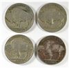 Image 2 : 4-1915 BUFFALO NICKELS "GRADING SET" (AG,GOOD,VG,FINE)