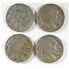 Image 1 : (4) 1931-S BUFFALO NICKELS "GRADING SET" (VG,FINE,VF,XF)