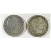 Image 1 : 1905 VF & 1905-S FINE BARBER QUARTERS